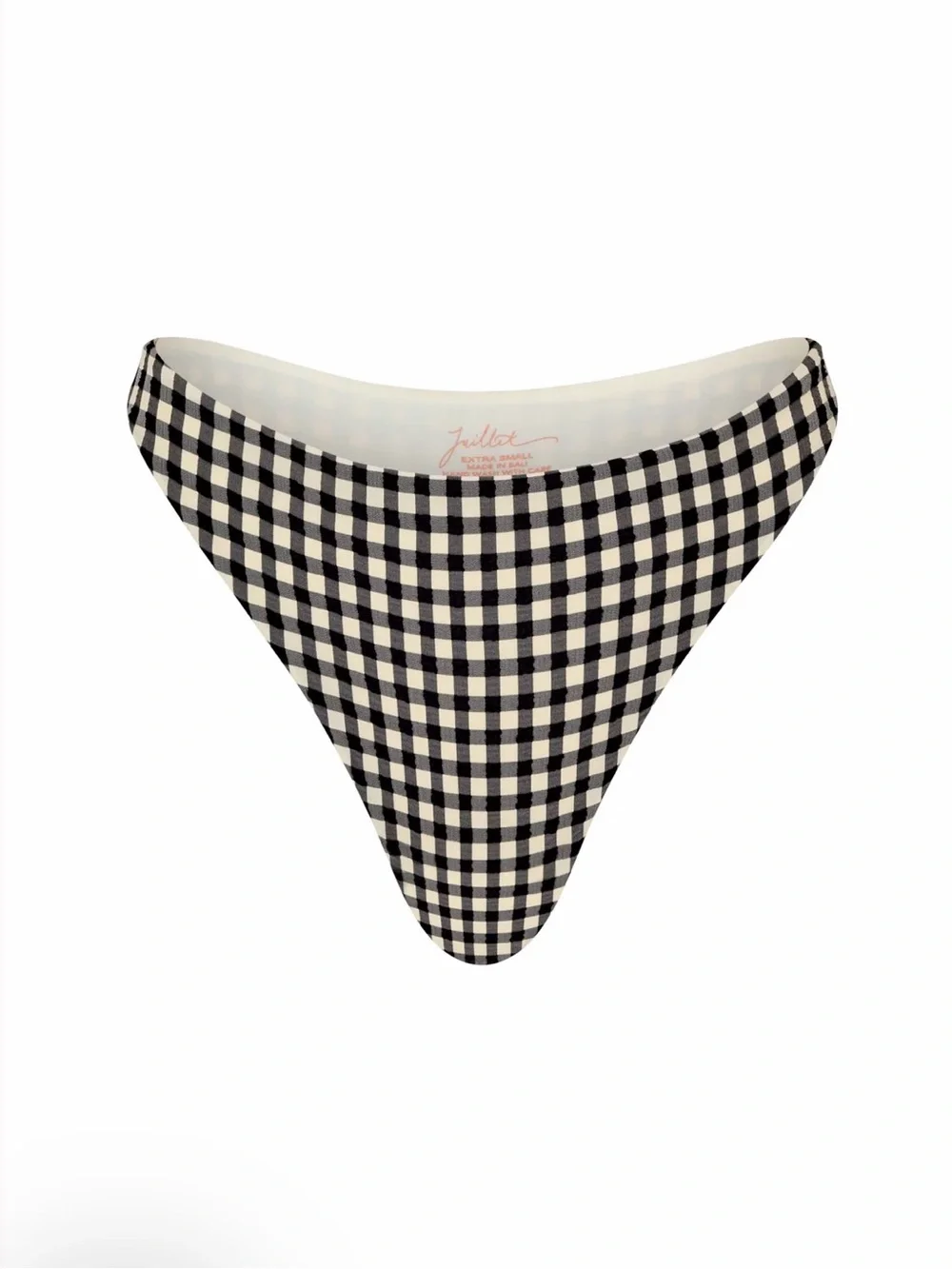 Gingham Underwire Bikini Set - Black & White - NEW